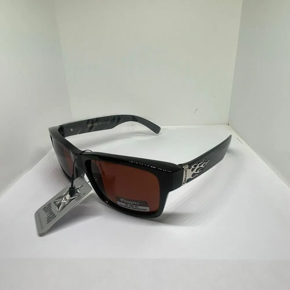 Choppers Sunglasses UV400 Wrap Around Biker Style